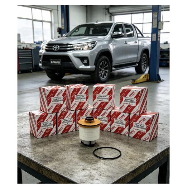 JUEGO X 10 FILTROS DE COMBUSTIBLE HILUX-SW4 2016-2026 2.4-2.8 / HIACE ORIGINAL - Imagen 5