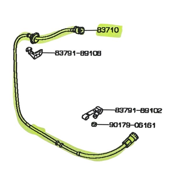 CABLE DE VELOCIMETRO HILUX 1992-2004 4X2 2.8-3.0 3L-5L JAPON - Imagen 7