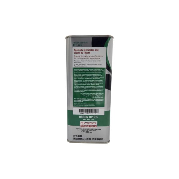 ACEITE ATF WS CAJA AUTOMATICA COROLLA - RAV4 - REVO-ETIOS AUTO - Imagen 3