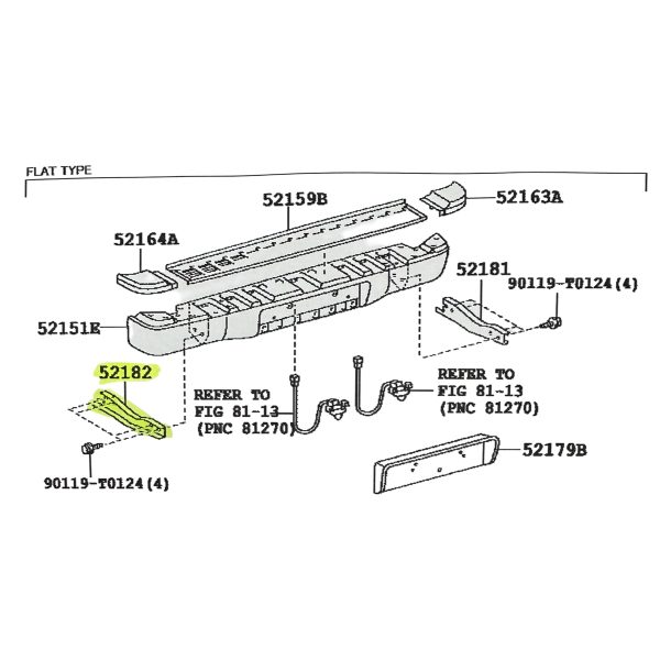 SOPORTE PARAGOLPE TRASERO IZQUIERDO HILUX 2005-2015 VIGO RECTO TAIWAN - Imagen 3
