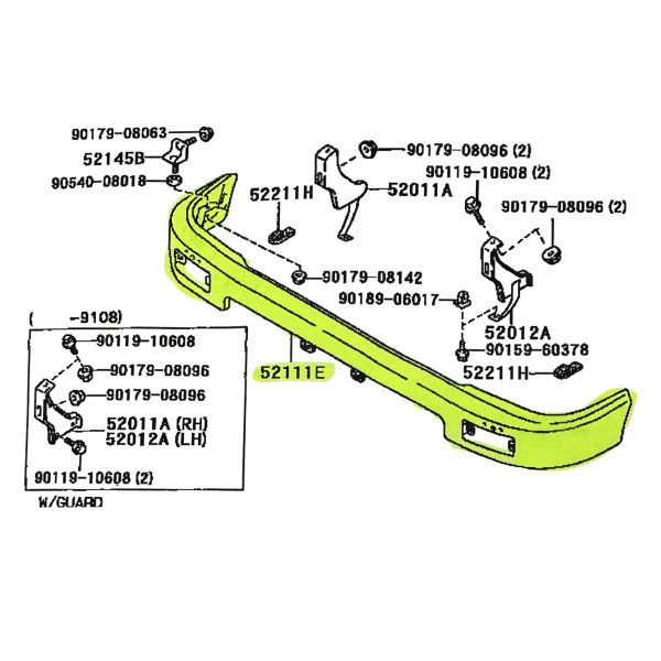 PARAGOLPE DELANTERO HILUX 1992-2001 2.8 4X2 CROMADO *FPI TAILANDIA* - Imagen 4