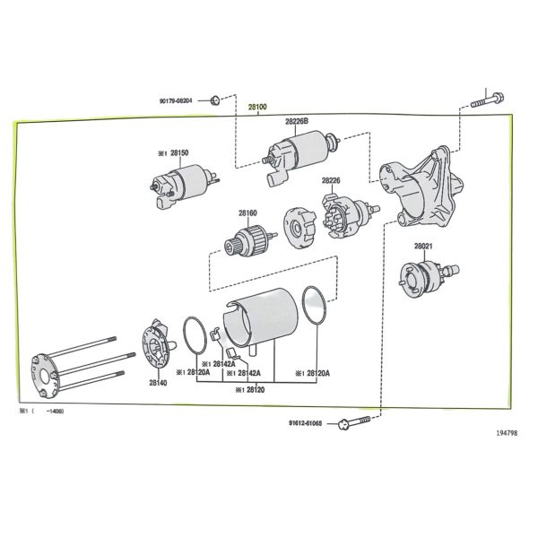 MOTOR DE ARRANQUE ETIOS 2013-2016 *CAJA 5TA* SPT - Imagen 5