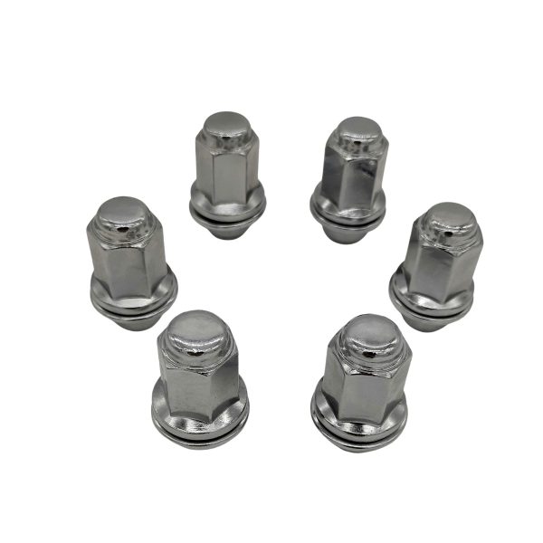 JUEGO X 6 TUERCAS DE RUEDA PARA LLANTA DE ALEACION  HILUX-SW4 1992-2026 - Imagen 2