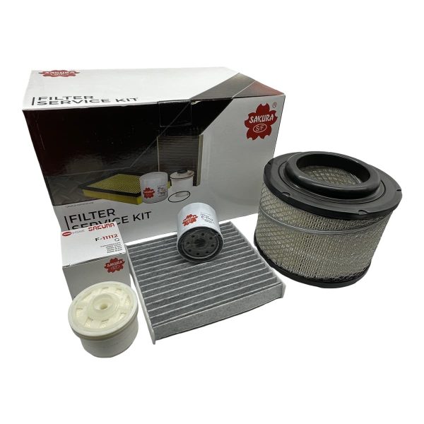 KIT FILTROS HILUX-SW4 2005-2015 AIRE ACEITE COMB. ANTIPOLEN CARBON ACTIVADO *KIT PREMIUM SAKURA* - Imagen 2