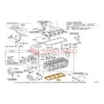 JUNTA DE TAPA DE CILINDROS HILUX-SW4 2005-2015 VIGO 3.0 1KD (0.9 mm de altura )Taiwan - Imagen 2