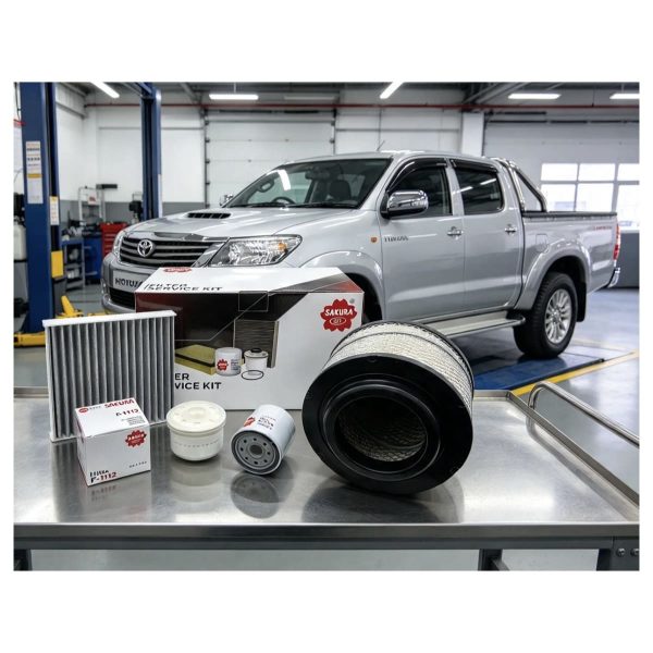 KIT FILTROS HILUX-SW4 2005-2015 AIRE ACEITE COMB. ANTIPOLEN CARBON ACTIVADO *KIT PREMIUM SAKURA* - Imagen 4